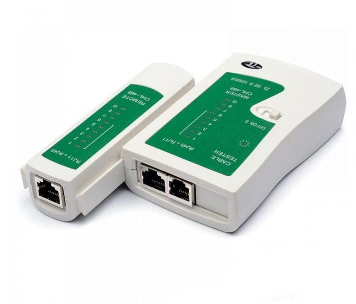 
					Кабельний тестер Merlion NS-468N RJ-45 (без батарейки в комплекті) Q100