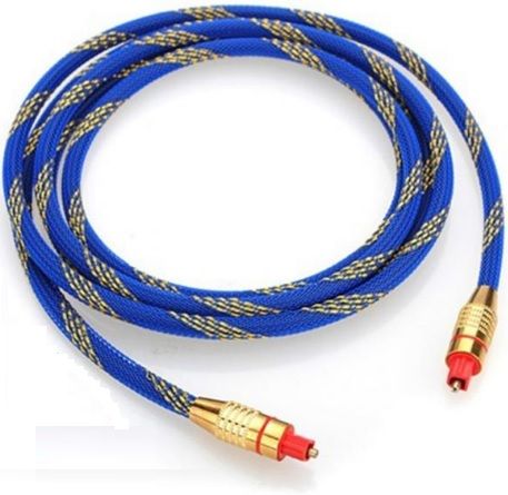 
					Кабель оптичний цифровий стерео в нейлонової оплетки 1,5m, 250 Мегабіт / с, Blue (Пакет) Q300