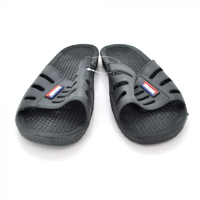 
					М'які тапочки для ванної, чорні 40-41