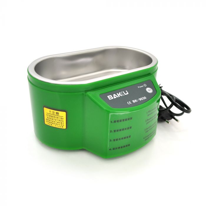 
					Ультразвукова ванна BAKKU BK9030 Один режим роботи (30W), металевий корпус, металева кришка