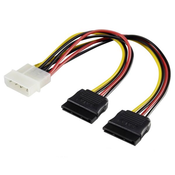 
					Перехідник-дільник  живлення SATA (4P-2xSATA), 0.2m, Пакет