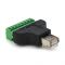 
					Клемна колодка 8-розрядна + RJ45 8P8С тато, екранована