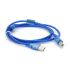 
					Кабель USB 2.0 AM / BM, 1.5m, 2 ферита, прозорий