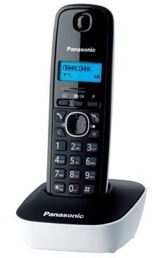 Радіотелефон DECT Phone Panasonic KX-TG1611UAW, Black/White