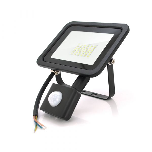 
					Прожектор SLIM SENSOR LED RITAR RT-FLOOD/MS30A, 30W, 36xSMD2835, IP65, 3000Lm, 6500K (100%), PF>0.9  Ra>70, 185*200*25mm