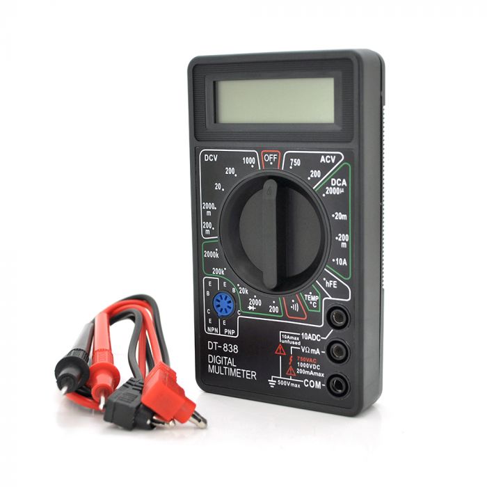 
					Мультиметр DT-838 (126 х 70 х 28) 0,137  кг, Q100
