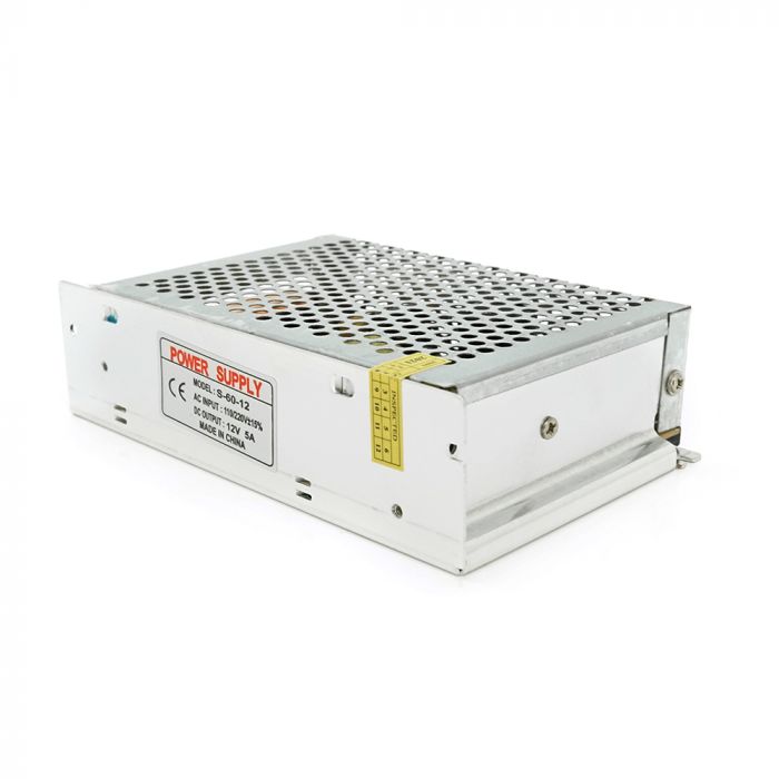 
					Імпульсний блок живлення YOSO 12В-13.6В 5А (60Вт) S-60-12 перфорований  Q120 (115*82*43) 0,2 кг (113*78*36)