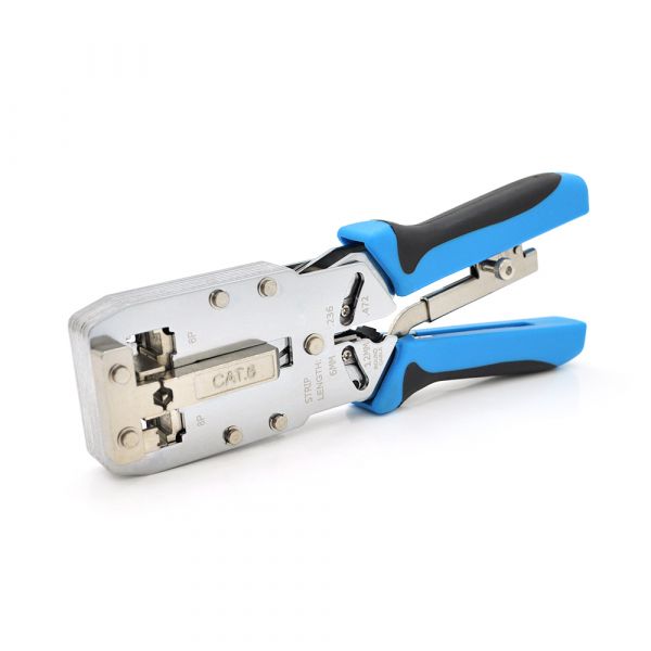 
					Инструмент Ritar HT-2810R с храповиком для обжимки RJ-45 (8P8C Cat-6) и RJ-12/11 (6P6C), 4P/6P/8P