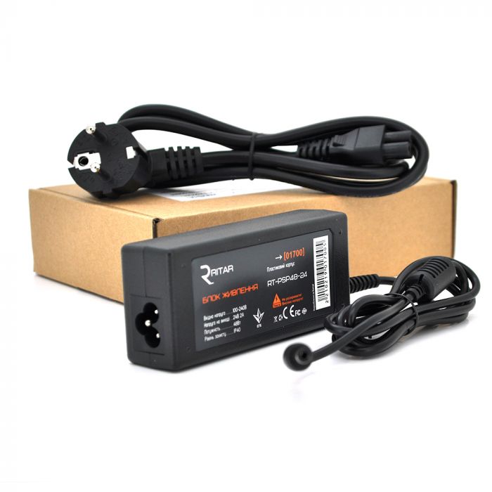 
					Імпульсний блок живлення Ritar RTPSP 24В 2А (48Вт) штекер 5.5 / 2.5 довжина 1м Q100