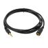 
					Подовжувач Audio DC3.5 тато-мама 5.0м, GOLD Stereo Jack, (круглий) Black cable, Пакет Q240