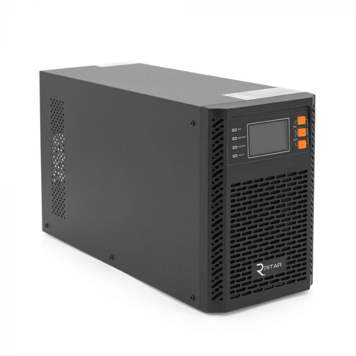 
					Інвертор з правильною синусоїдою Ritar PT-3KL-LCD, 3000VA (2700Вт), 96В, Струм макс. 5A, під зовнішній АКБ (405*190*325)