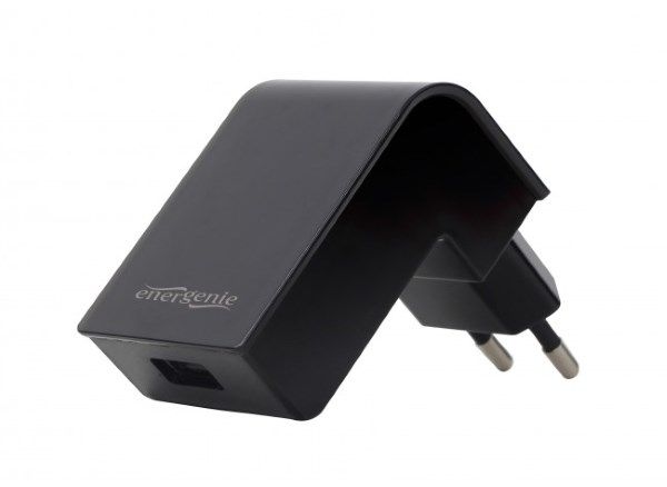 Зарядний пристрій EnerGenie EG-UC2A-02 (USB, 2.1A) чорний