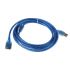 
					Подовжувач USB 2.0 AM / AF, 3.0m, 1 ферит, прозорий синій Q150