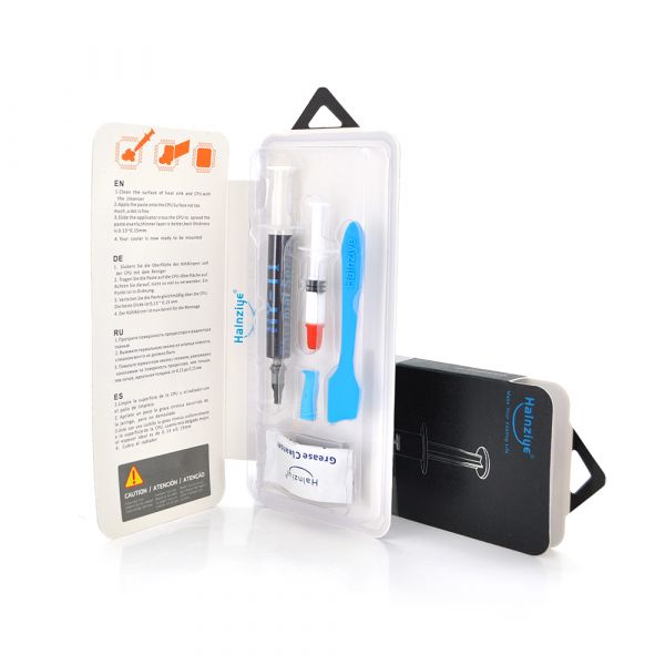 
					Професійна паста термопровідна HY-T1 2g, шприц, Grey, >8.3W/m-K, 90000 МПа. С, <0.201°C-in²/W, -30°≈340°, 73CPS, Blister