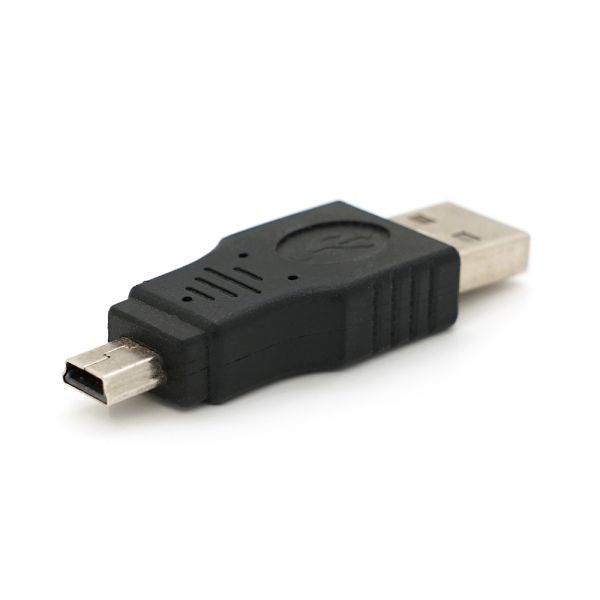 
					Переходник USB1.1(F) => miniUSB(M), Black, Пакет