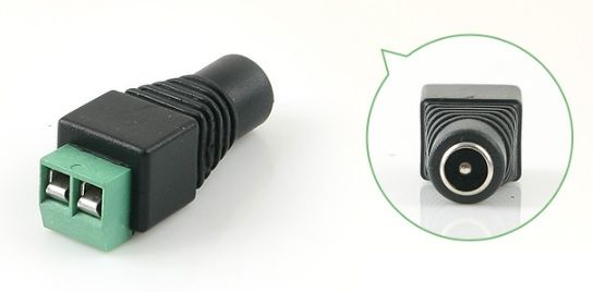 
					Роз'єм для підключення живлення DC-F (D 5,5x2,1мм) з клемами під кабель Q100