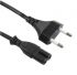 
					Кабель живлення 1.5m, 0.5mm, PC-184/2 CEE7 / 16-C7 2 pin (для побутової техніки), Black, OEM Q600