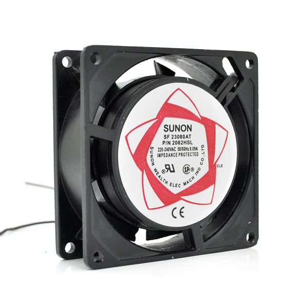 
					Кулер для охложденія серверних БП SUNON 8025 DC sleeve fan 2pin під пайку - 80 * 80 * 25мм, 220V, 2600об / хв