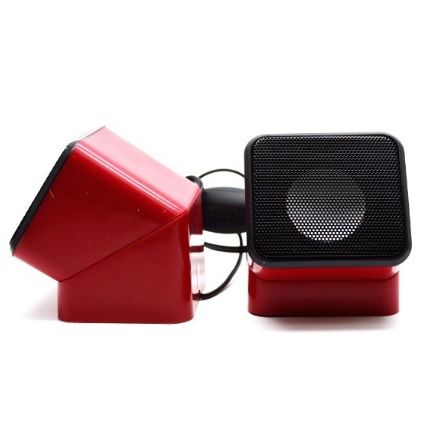 
					Колонки 2.0 G-SYSYTEM G-012, 2х2.5W, USB, Red/Black, пластик, c регулюванням звуку на дроті, BOX