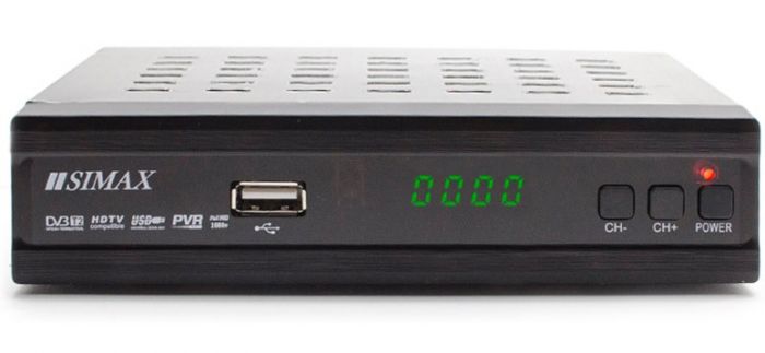 
					Ресивер (тюнер) IPTV DVB-T2 SIMAX Metal Blue KL1801
