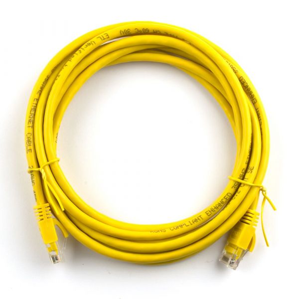 
					Патч-корд литий RITAR, UTP, RJ45, Cat.5e, 0.5m, жовтий, Cu (мідь)
