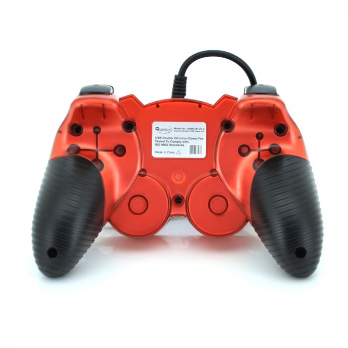 
					Геймпад проводной для ПК USB-908 USB 2.0 Double Shock (Red)