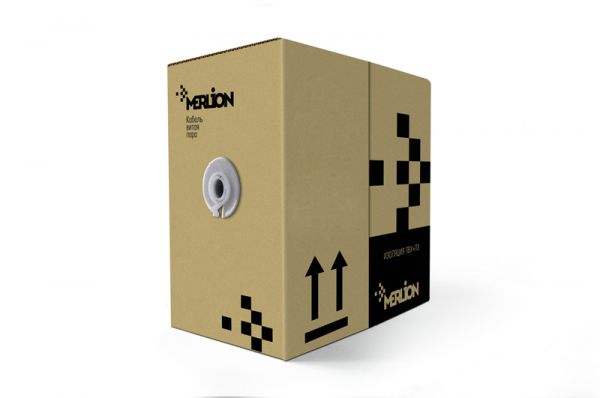 
					Кабель КНПЕп FTP (4 * 2 * 0.5) 4p 24 AWG, Merlion, (CCA), ізоляція ПВХ + ПЕ, екран для зовн. робіт з дротом, 305м, Black, Corton BOX (450x450x500) Q1