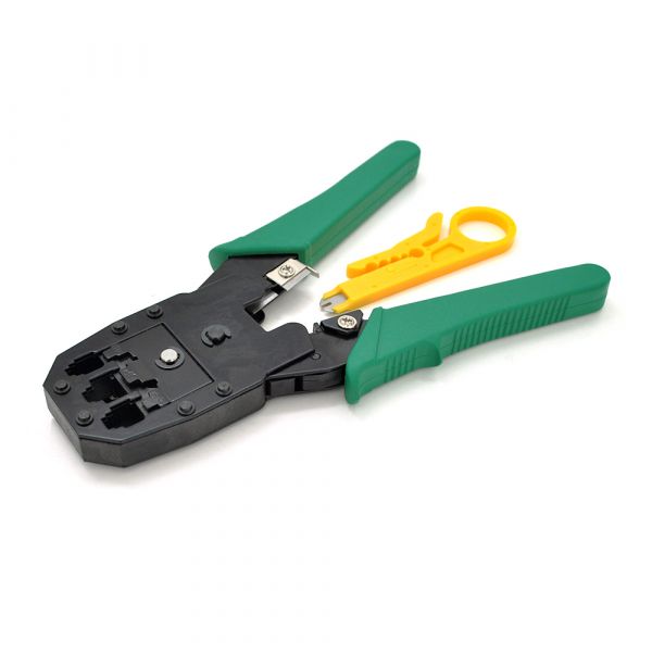 
					Інструмент MLT-4 для обжимки RJ-45 (8P8C) та RJ-12/11 (6P6C) 4P4C, Зелені Q10