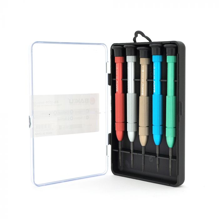 
					Набір інструментів BAKKU BK-5530 (T4, T5, T6, хрест 1,5 мм, пенталоб 0,8 мм), Box