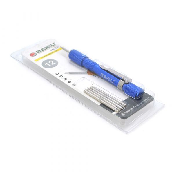 
					Набір викруток BAKKU BK-312 (Ручка + 12насадок), Blister