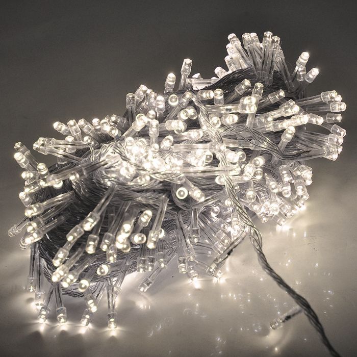 
					Гірлянда 560LED (Водоспад) White HOT, 8 режимів, 3 * 3метра, прозора ізоляція, BOX