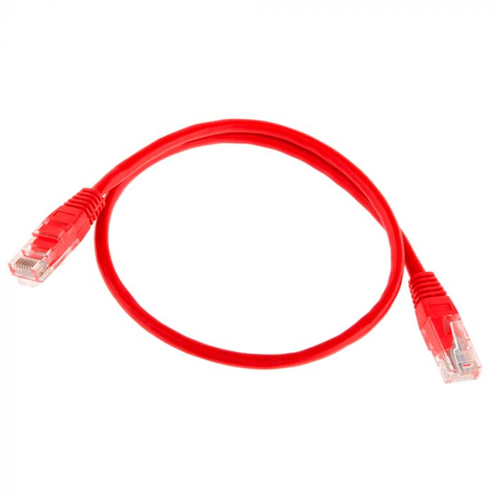 
					Патч-корд литий RITAR, UTP, RJ45, Cat.5e, 0,5m, червоний, Cu (мідь)