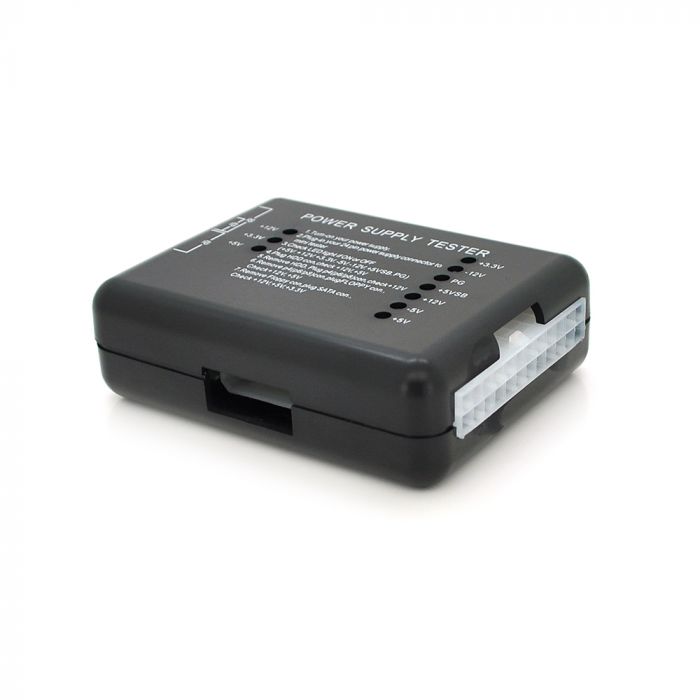 
					Тестер для діагностики блоку живлення 4pin / 6pin / 8pin / 20pin / 24pin / Floppy / SATA, Blister