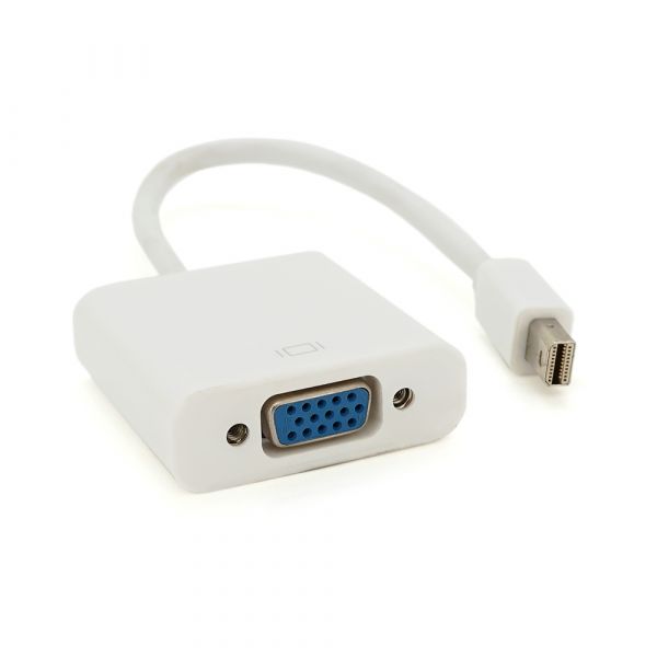 
					Конвертер mini Display Port (тато) на VGA (мама) 30cm, White, 4K / 2K, Пакет