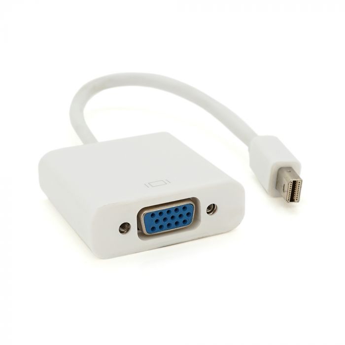
					Конвертер mini Display Port (тато) на VGA (мама) 30cm, White, 4K / 2K, Пакет