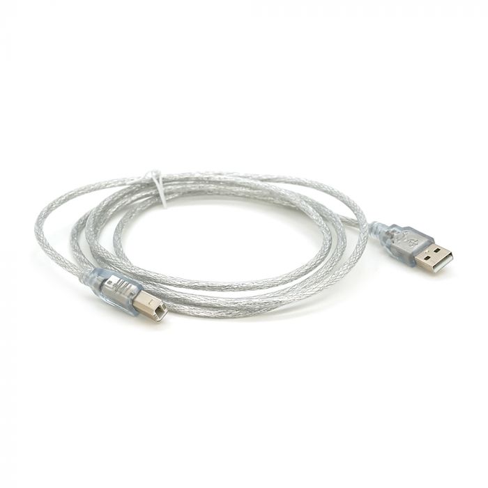 
					Кабель USB 2.0 AM / BM, 1.8m, 2 фериту, прозорий