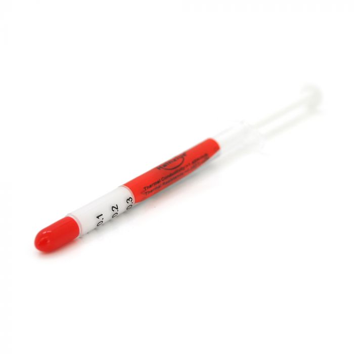 
					Паста термопровідна HY-410 1g, шприц, White,> 1,42W / m-K, <0.262 ° C-in² / W, -30 ° ≈280 °, В'язкість -1K cPs, OEM Q50