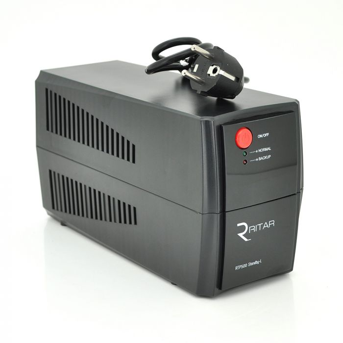 
					ДБЖ Ritar RTP500 (300W) Standby-L, LED, AVR 1st, 2xSCHUKO socket, 1x12V4.5Ah, plastik Case. ( 300*140*205 ) 3,56 кг Q4