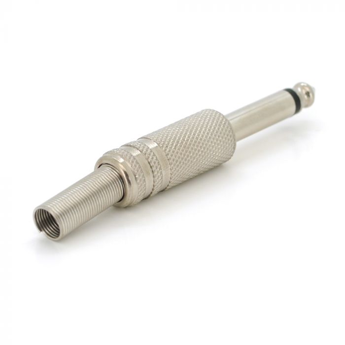 
					Роз'єм 6,3 моно GOLD під кабель рифлений з пружиною (сірий метал)