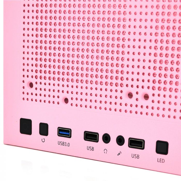 
					Комп'ютерний корпус YOGO M2PRO - 0.7mm SPCC, ATX, 1x3.0 USB+2x2.0 USB+Audio, Pink, (411x216x490mm), без БП