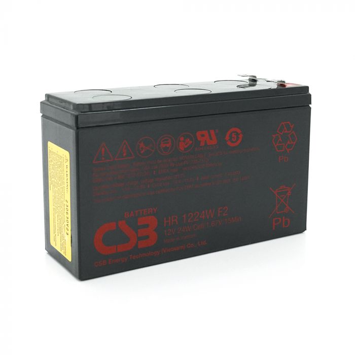 
					Акумуляторна батарея CSB HR1224WF2, 12V 6.5AH (151х51х94мм) Q12