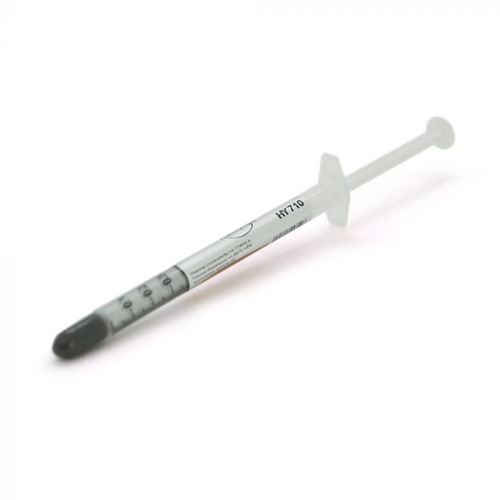 
					Паста термопровідна HY-710 0.5g, шприц, Grey,> 3,17W / m-K, <0.067 ° C-in² / W, -30 ° ≈240 °, OEM Q50