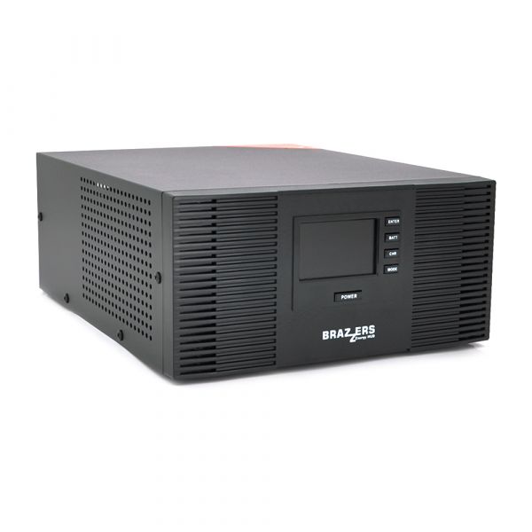 
					Інвертор BRAZZERS BRSW-LFP-600 (500Вт), під зовнішній АКБ 12V(LiFePo4/GEL/AGM), струм заряду 10/20A, BOX