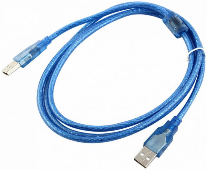 
					Кабель USB 2.0 RITAR AM / AM, 3.0m, прозорий синій