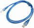 
					Кабель USB 2.0 RITAR AM / AM, 3.0m, прозорий синій