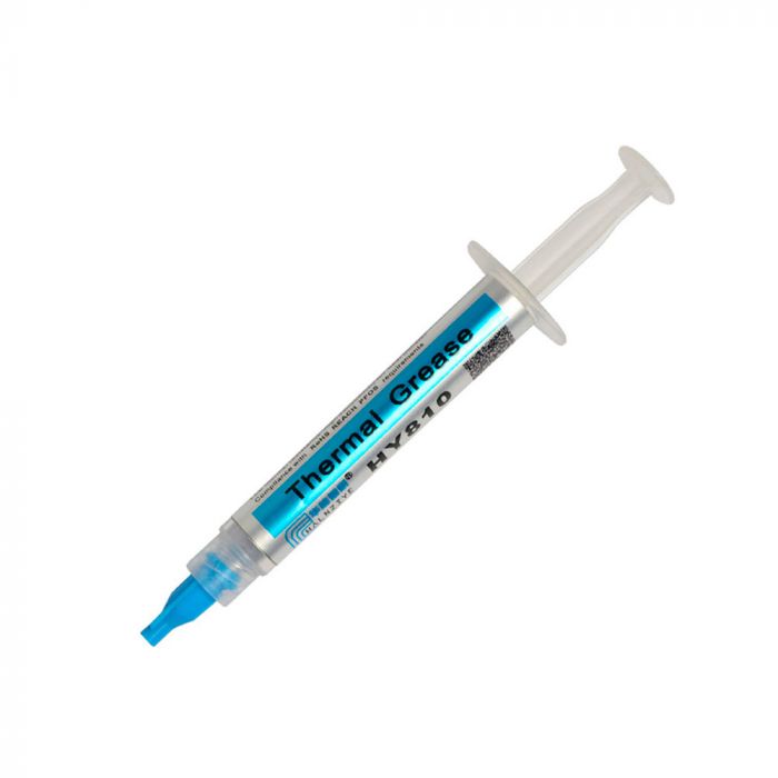 
					Паста термопровідна HY-810 3g, шприц, Grey,> 4,63W / m-K, <0.0087 ° C-in² / W, -30 ° ≈280 °, OEM Q20