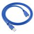 
					Кабель Usb 3.0 AM to Micro-B Blue 0.5m для жорстких дисків