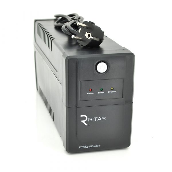 
					ДБЖ Ritar RTP600L-U (360W) Proxima-L, LED, AVR, 2st, USB, 2xSCHUKO socket, 1x12V7Ah, plastik Case ( 340 x 140 X 205)  Q4