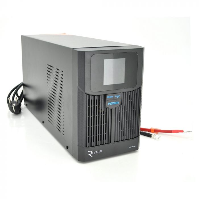 
					Інвертор з правильною синусоїдою RITAR RTSW-1500 LCD (1000Вт), 24В, під зовнішній АКБ, Q1 (500*245*350) 14,9 кг (400*145*210)