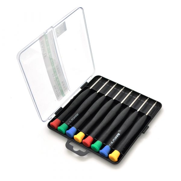 
					Набір викруток BAKKU BK-6108 (Torx T-3, T-4, T-5, T-6, Хрест + 1.2мм, + 1.5 мм, Шліц -1.5мм), Box